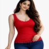 4 Women’s Premium Lace Trim Camisole Top