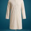 Off-White Embroidered Men's panjabi