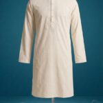Off-White Embroidered Men's panjabi Off-White Embroidered Men's panjabi