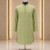 Cotton Formal Panjabi-Eligent Green