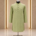 Cotton Formal Panjabi-Eligent Green